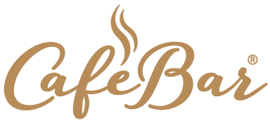 Cafe Bar logotyp i färg
